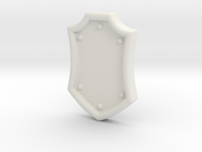 Coat of Arms Shield 02A McFarlane Space Marine in White Natural Versatile Plastic