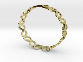 Metaverse bracelet in 18k Gold Plated Brass: Extra Small