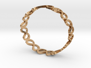 Metaverse bracelet in Polished Bronze: Extra Small