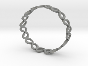 Metaverse bracelet in Gray PA12: Extra Small