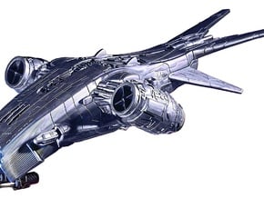 Skynet Terminator Hunter Killer aerial machine in Tan Fine Detail Plastic