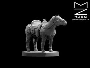 Pony mount in Tan Fine Detail Plastic