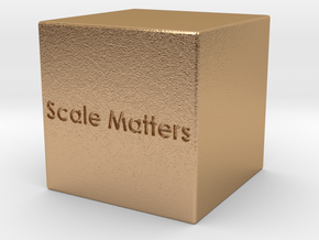 Scale Matter 1in cube in Natural Bronze