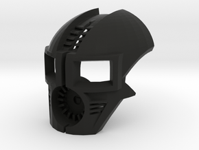 Kanohi Kmawik Mask of Undeath in Black Smooth Versatile Plastic