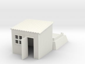 HO/OO Tool Shed v2 Bachmann in White Natural Versatile Plastic