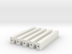 SCX24 Frame Support Bar - set of 5 in White Natural Versatile Plastic