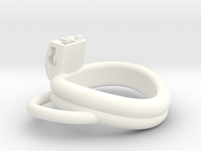 Cherry Keeper Ring G2 - 45mm Double Handles in White Processed Versatile Plastic