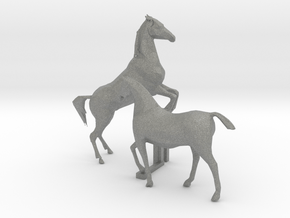HO Scale Horses 4 in Gray PA12