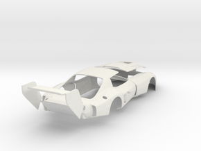 01-B 1977 John Greenwood IMSA GTO Corvette in White Natural Versatile Plastic: 1:18