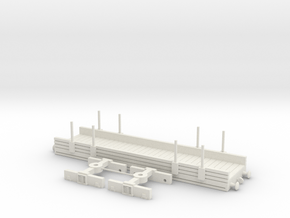 HO/OO CCT Flatbed Bogie v3.5 Chain in White Natural Versatile Plastic