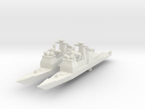 USS Bunker Hill CG-52 in White Natural Versatile Plastic: 1:3000