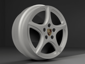 1/64 scale Porsche Carrera 997 wheels 9mm Dia in Tan Fine Detail Plastic