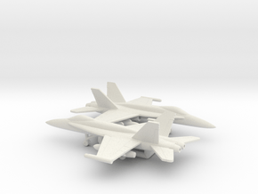 McDonnell Douglas F/A-18A Hornet in White Natural Versatile Plastic: 6mm