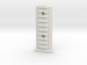 Wall-Mounted Picatinny Attachment Holder in White Natural Versatile Plastic