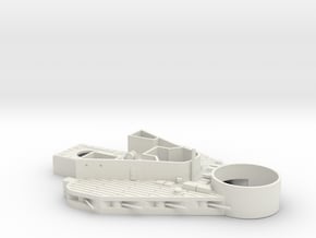 1/350 HMS Queen Mary Lower Bridge in White Natural Versatile Plastic