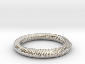 Snake Ring_R05 _ Mobius in Platinum: 6 / 51.5