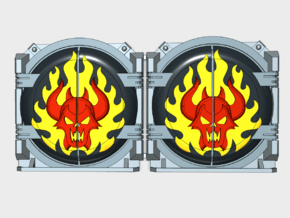 Burning Demon : Mark-1 APC Round Doors in Tan Fine Detail Plastic