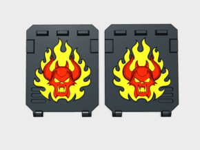 Burning Demon : Standard APC Side Doors in Tan Fine Detail Plastic