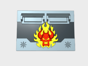 Burning Demon 2 : Standard APC Frontplate in Tan Fine Detail Plastic