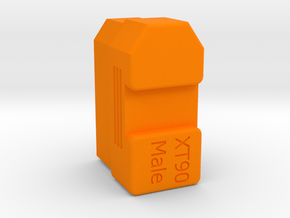 XT90 Male Plug End Cap in Orange Processed Versatile Plastic