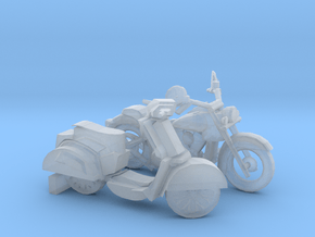 O Scale Motorcycle & Scooter in Tan Fine Detail Plastic