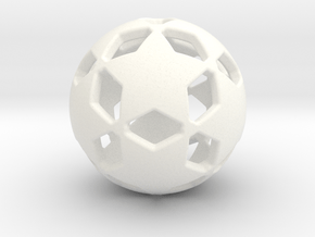 Soccer Ball 1610302106 in White Smooth Versatile Plastic