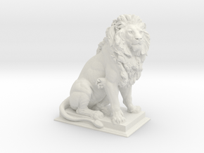 Lion at Palace of Justice-Vienna in White Natural Versatile Plastic