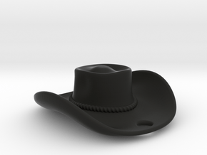 cowboy hat 2010081918 in Black Smooth Versatile Plastic