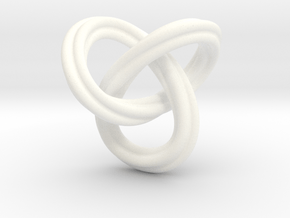 trefoil knot 1610262240 in White Smooth Versatile Plastic