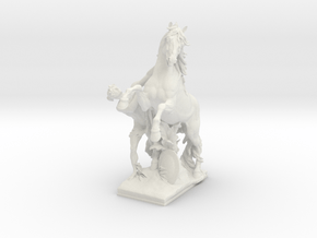 Horseman at Maria-Theresia-Platz in White Natural Versatile Plastic