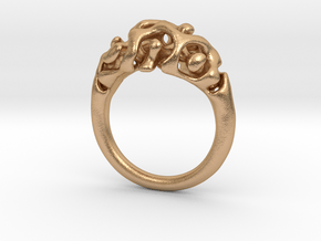 Reaction Diffusion Ring Nr. 11 (Size 50) in Natural Bronze