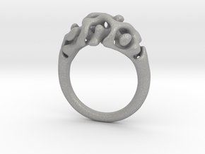 Reaction Diffusion Ring Nr. 11 (Size 50) in Aluminum