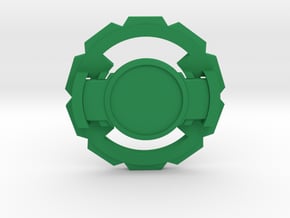 Beyblade Tortoise Grenade attack ring in Green Processed Versatile Plastic