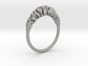 Reaction Diffusion Ring "Brainring" (size 60) in Aluminum