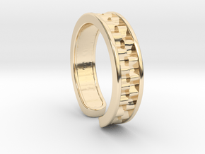 Waves [Ring] in 14k Gold Plated Brass