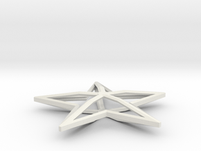 Ornament in White Natural Versatile Plastic