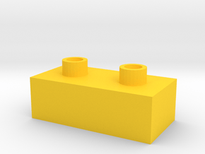 Chopstick rest in Yellow Processed Versatile Plastic: Small