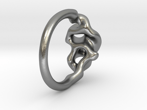Reaction Diffusion Ring Nr. 12 (Size 54) in Natural Silver