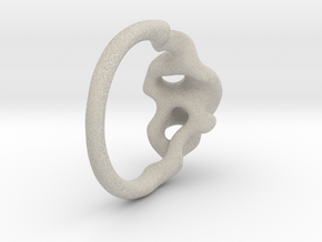 Reaction Diffusion Ring Nr. 12 (Size 54) in Natural Sandstone
