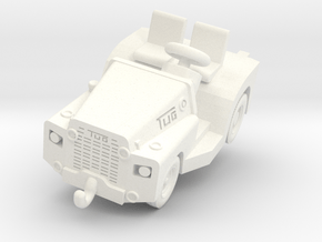 TUG MR Tow Tractor (No Cab) in White Smooth Versatile Plastic: 1:72
