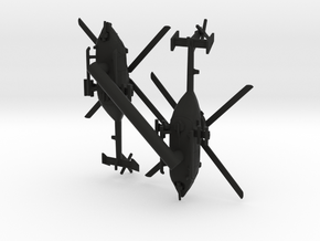 HAL Rudra Attack Helicopter in Black Premium Versatile Plastic: 6mm