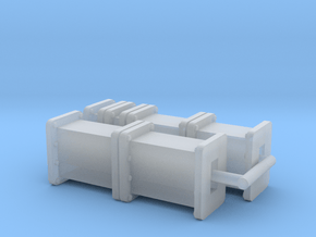 Steerable Dry Fert Cart - Axle Spacers in Smooth Fine Detail Plastic