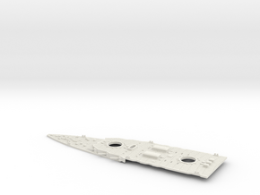 1/700 A-H Battle Cruiser Design Ib Stern Deck in White Natural Versatile Plastic