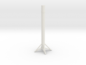 SpaceX Falcon 9 Main Stage Landed in White Natural Versatile Plastic: 1:600