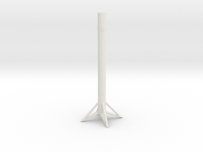 SpaceX Falcon 9 Main Stage Landed in White Natural Versatile Plastic: 1:700