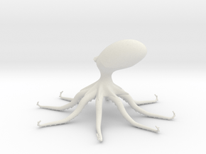 octopus-3D-mobile-holder in White Natural Versatile Plastic