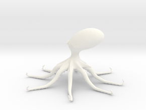 octopus-3D-mobile-holder in White Smooth Versatile Plastic