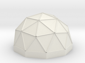Dome-Tend-3D in White Natural Versatile Plastic