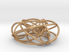 Dobble Torus, Order 3, Empty in Natural Bronze