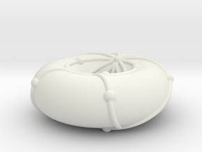 Dobble Torus, Order 5, Filled, Partial in White Natural Versatile Plastic